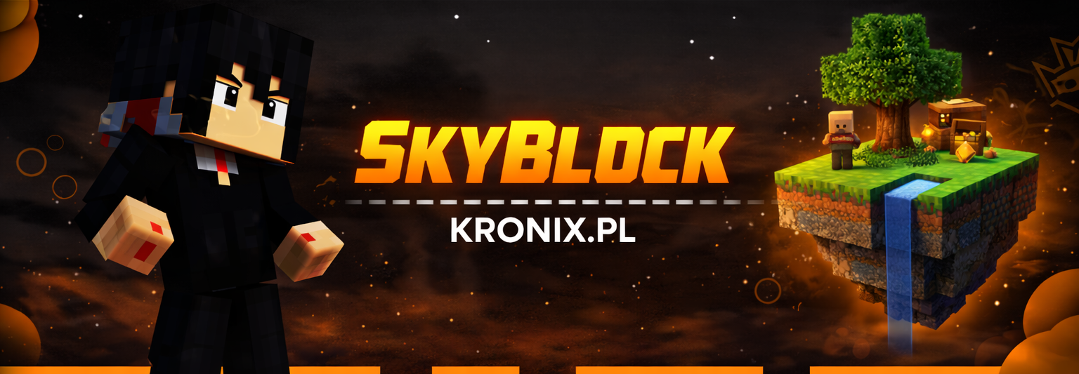 Baner trybu Skyblock